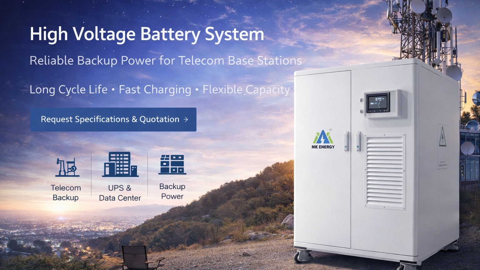 ±240V50Ah for 60KW UPS